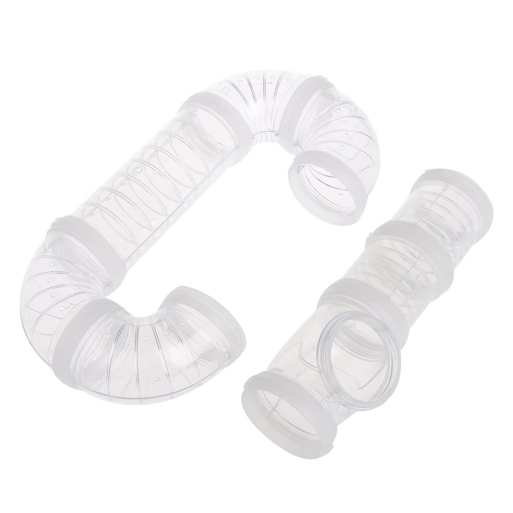 LKHF Transparent Hamster Tube Small Pet Tunnel Interactive Hamster Tube High Strength and Strong Durability External Pipe Channel Toy 