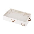 thumbnail image 1 of Organizador de almacenamiento debajo de la cama Organización de contenedores de cama Caja de almacenamiento de ahorro de espacio plegable con manijas, 1 of 8