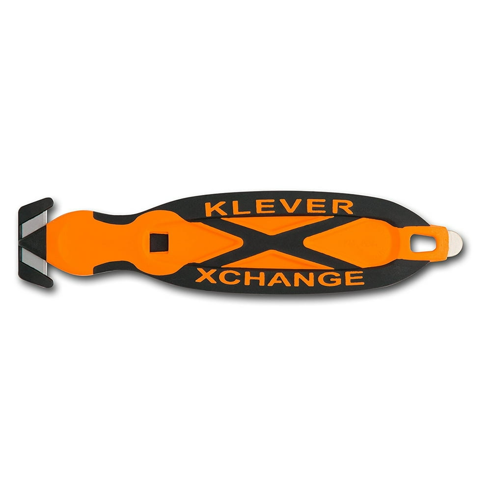 Klever XChange KCJXC20G Safety Box Cutter, Orange