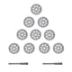 thumbnail image 1 of 10 discos de diamante para corte de diamante de 22 mm + 2 fresas de aleta de mandril de acero al carbono, ideales para cortar piedras preciosas, vidrio, cerámica, porcelana y azulejos, 1 of 5