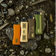 MK Lighter 9G Flint Strike Refillable Lighters, Ideal to use as Candle Lighters, Lighters in Bulk, BBQ Lighters, Butane Lighters, Classic Pocket Lighters. (OUTDOOR SERIES)