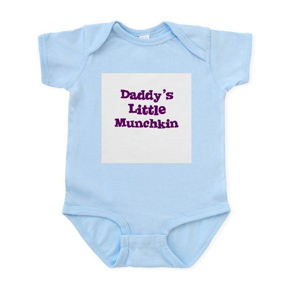 CafePress - Daddy's Little Munchkin Infant Creeper - Baby Light Bodysuit, Size Newborn - 24 Months