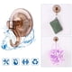 thumbnail image 5 of Colgador de corona reutilizable transparente con cerradura de llave, ganchos de ducha para ventanas de pared al vacío de alta resistencia (4), 5 of 6
