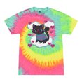 thumbnail image 1 of Wild Bobby, Cute Geek Smart Kitten Cat Wearing Glasses, Animal Lover, Tie-Dye Tees, Minty Rainbow, X-Large, 1 of 3