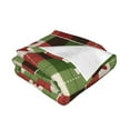 thumbnail image 3 of YFYANG Lightweight Warm Flannel Blanket, Christmas Love Plaid Throw Blanket for Bed, Sofa, Travel, Camping, 40"x30", 3 of 7