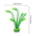 thumbnail image 2 of HEMOTON Lifelike Green Plastic Aquarium Plants for Decor Simple and Easy Care Large Fish Tank Decorations 7.5 Inches, 2 of 8