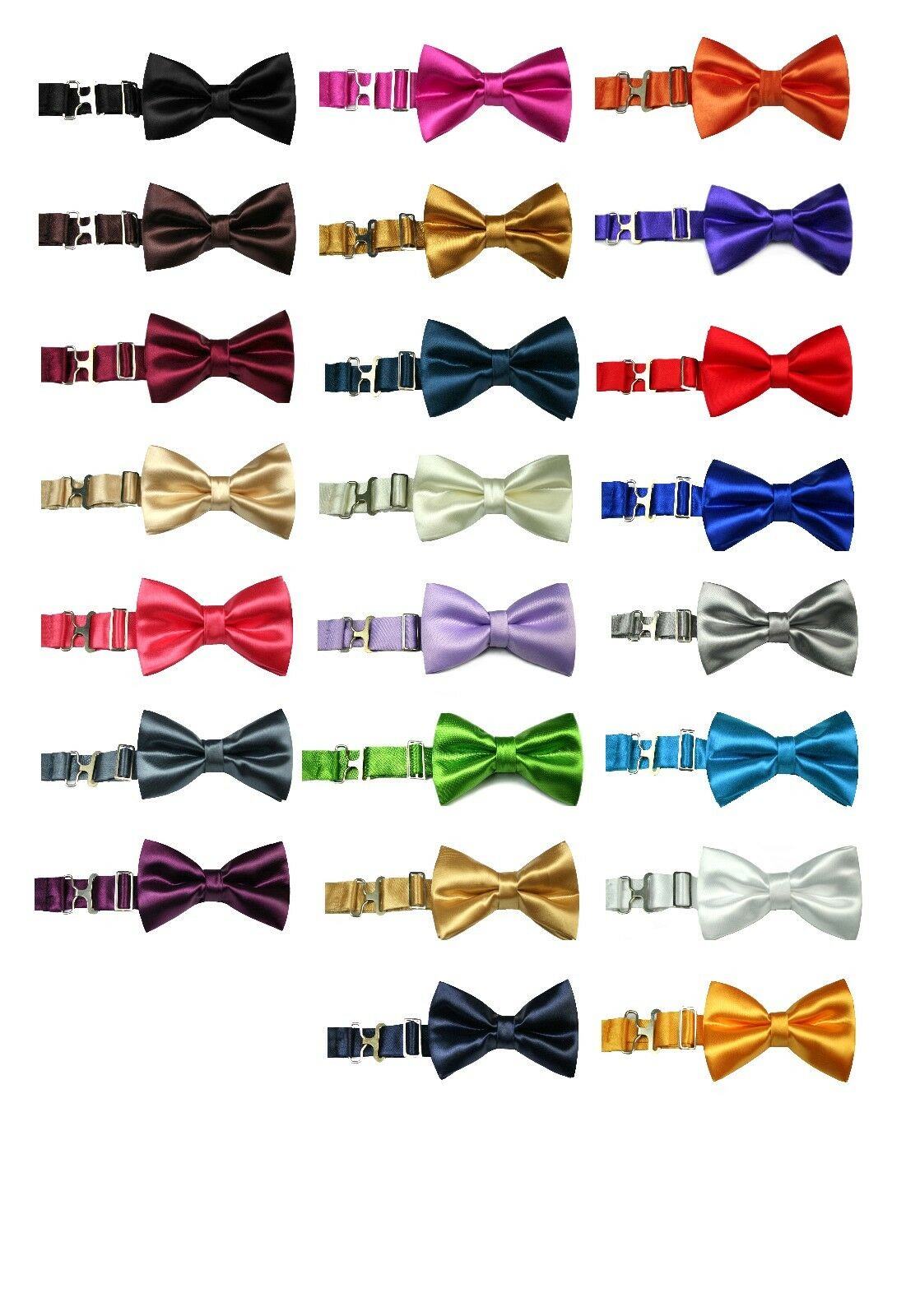 Classic Gift Wedding Tuxedo Suits Satin Bow Ties from Boy Baby Toddler to Adult