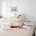 thumbnail image 6 of Manfei Kawaii Winter Snowman Bedding Comforter Set 7pcs, Happy New Year Queen Bedding Sets, Teens Boys Girls Kids Reversible Queen Sheet Sets, Luxury Bedroom Decor, 6 of 8