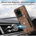 thumbnail image 5 of Phone Case for Samsung Galaxy S20 Ultra 5G Wallet Cover with Screen Protector and Wrist Strap Lanyard RFID Card Holder Ring Stand Cell Accessories S20ultra 20S S 20 A20 S2O 20ultra G5 Women Men Brown, 5 of 13