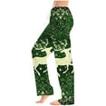 thumbnail image 2 of Lopecy-Sta Christmas Pajamas for Women Comfy Print Bottoms with Pockets Drawstring Sleep Lounge Pants for Women Comfortable Casual Drawstring Sleep Pants for Women, 2 of 5