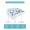 thumbnail image 5 of Quilts Queen Size Bedding Set, Ombre Blue Polka Dot Lightweight Quilted Comforter, Abstract Watercolor Geometric Gradient Soft Bedspread Coverlet with Pillow Covers for All Season, 90" x 96", 5 of 7