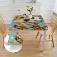 thumbnail image 2 of Acheng Dogs Flowers Scarf Square Fitted Table Cloths 100% Polyester Fiber 36*36, 2 of 8