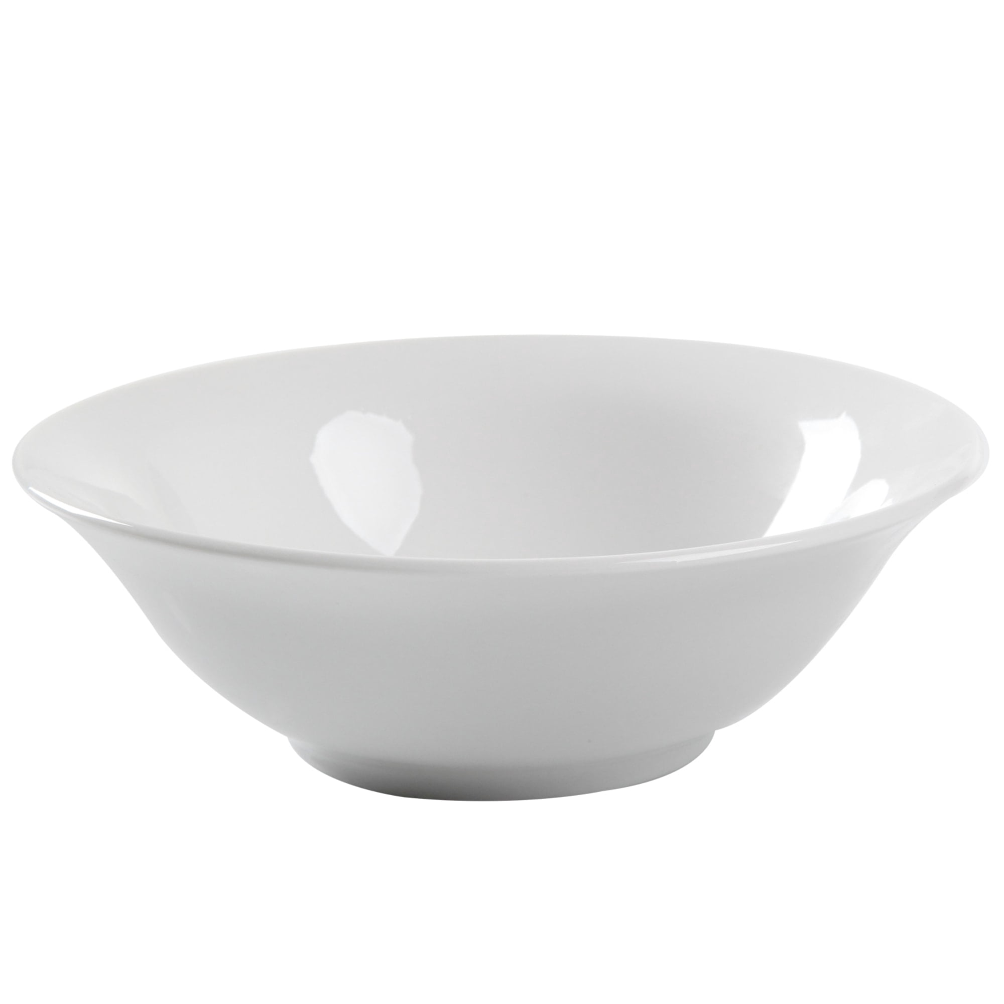 Gibson Home Noble Court 7 Inch Fine Ceramic Bowls in White 12 Piece Set