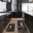 thumbnail image 6 of 2Pcs Black Kitchen Rugs Set of 2 Floor Mats for Cooking Non Slip Waterproof Standing Kitchen Runner Mats 17\u201dx30\u201d+17\u201dx47\u201d, 6 of 6