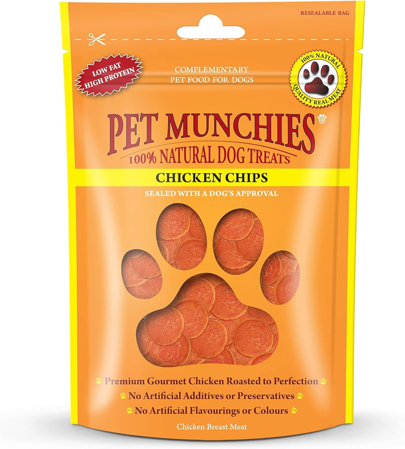 Pet Munchies Chicken Chips 100g Case of 8