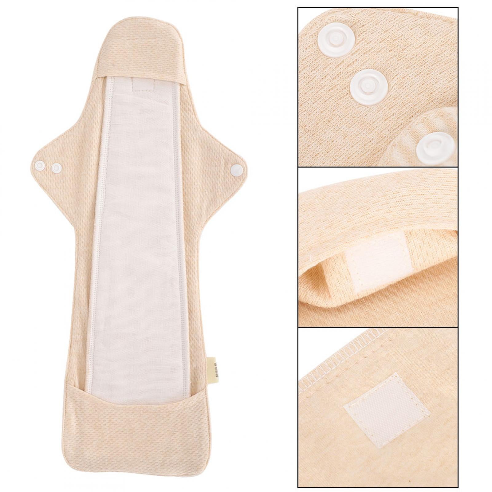 345mm Reusable Organic Cotton Sanitary Napkins Night Use Feminine