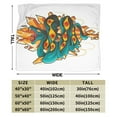 thumbnail image 3 of ZICANCN Throw Blanket Tattoo Art With Snake , Couch Ultra Soft Micro Fleece Sofa Bed Camping Travel Blanket for Adults, 60"x50", 3 of 8