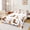 Ivory Tan, variant on Manfei Gingerbread Checkered Bed Sheets 4pcs, Merry Christmas King Sheets, Green Brown Xmas Gift Sheet Set, Lightweight Room Decor