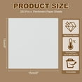 thumbnail image 2 of Uxcell 250 Pcs Hojas de papel pergamino sin blanquear para hornear, cuadrados de 6 pulgadas, papel de pulpa antiadherente para hornear, asar o almacenamiento de carne, blanco, 2 of 6