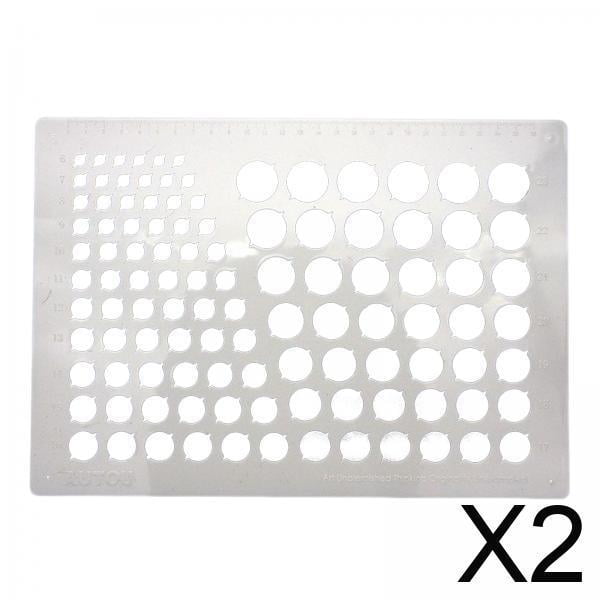 2x Tabla Para Filigrana, Herramienta De Filigrana Enrollable, Manualidades De Desplazamiento De Papel Para Agujeros Pequeños DIY