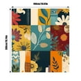 thumbnail image 2 of Bohemian Floral Fabric Shower Curtain Liner Reinforced Rustproof Bathroom, 2 of 3