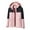 Pink, variant on Jacenvly Rain Jacket Women Waterproof Windproof Drawstring Hooded Zip Pocket Womens Winter Coats Lightweight Warm Fashionable Casual Coats Hiking Mountain Ski Outdoor Sports Jacket