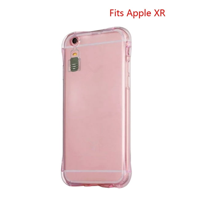 Langgg Étui Arrière de Téléphone Protectrice TPU LED Flash Lumière Rappel Appel Entrant Remplacement pour iPhone XR