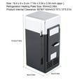 thumbnail image 3 of SUTENGDA Mini USB Fridge LED Compact Portable Skin Care Refrigerator USB Refrigerator Drinks Beverage Cans Refrigerator and Heater for Home  Office  Car and College Dorm Room[black], 3 of 9