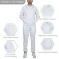 thumbnail image 2 of Men's Tech Fleece Hoodie & Jogger 2-Piece Matching Set With Heat Seal Zipper Design (Sizes, S to 4XL), 2 of 5