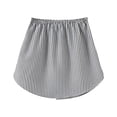 thumbnail image 2 of Basic Solid Stretchy High Waist A-line Flared Casual Mini Skirt Women's Layered Tiered Sheer Stripe Printing Casual Pleated Skirt for Women, 2 of 6