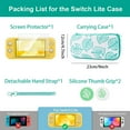thumbnail image 2 of Carrying Case for Nintendo Switch Lite, Hard Protective Case, Storage Bag Accessories Include Screen Protector & Thumb Grips & Wrist Strap, Handheld Game Console Handbag Set-For Switch Lite, 2 of 6