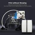 thumbnail image 3 of 2-Pack Creality 3D Printer Filament, 1.75mm PLA Filament Bundle 2kg for 3D Printing, Ender PLA Filament No-Tangling, Strong Bonding & Overhang Performance, Accuracy +/- 0.02mm, White & White, 3 of 6