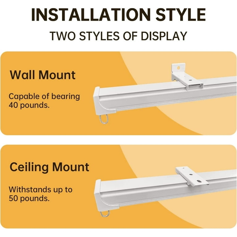 Drop Ceiling Mount Curtain Track Shelly Lighting