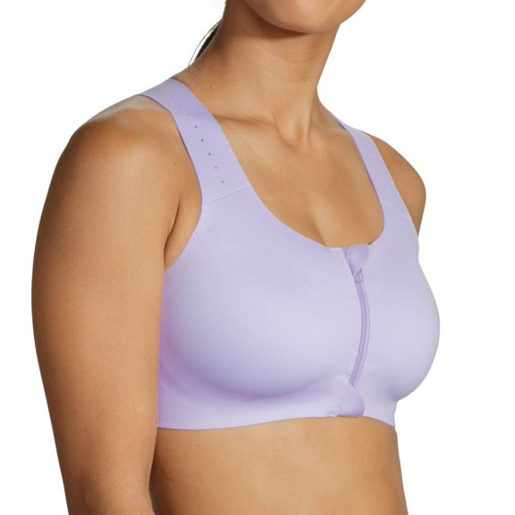 Women's Brooks 350083 Dare Zip Front 2.0 DriLayer Sports Bra (Nile Green/Mint 36A/B)