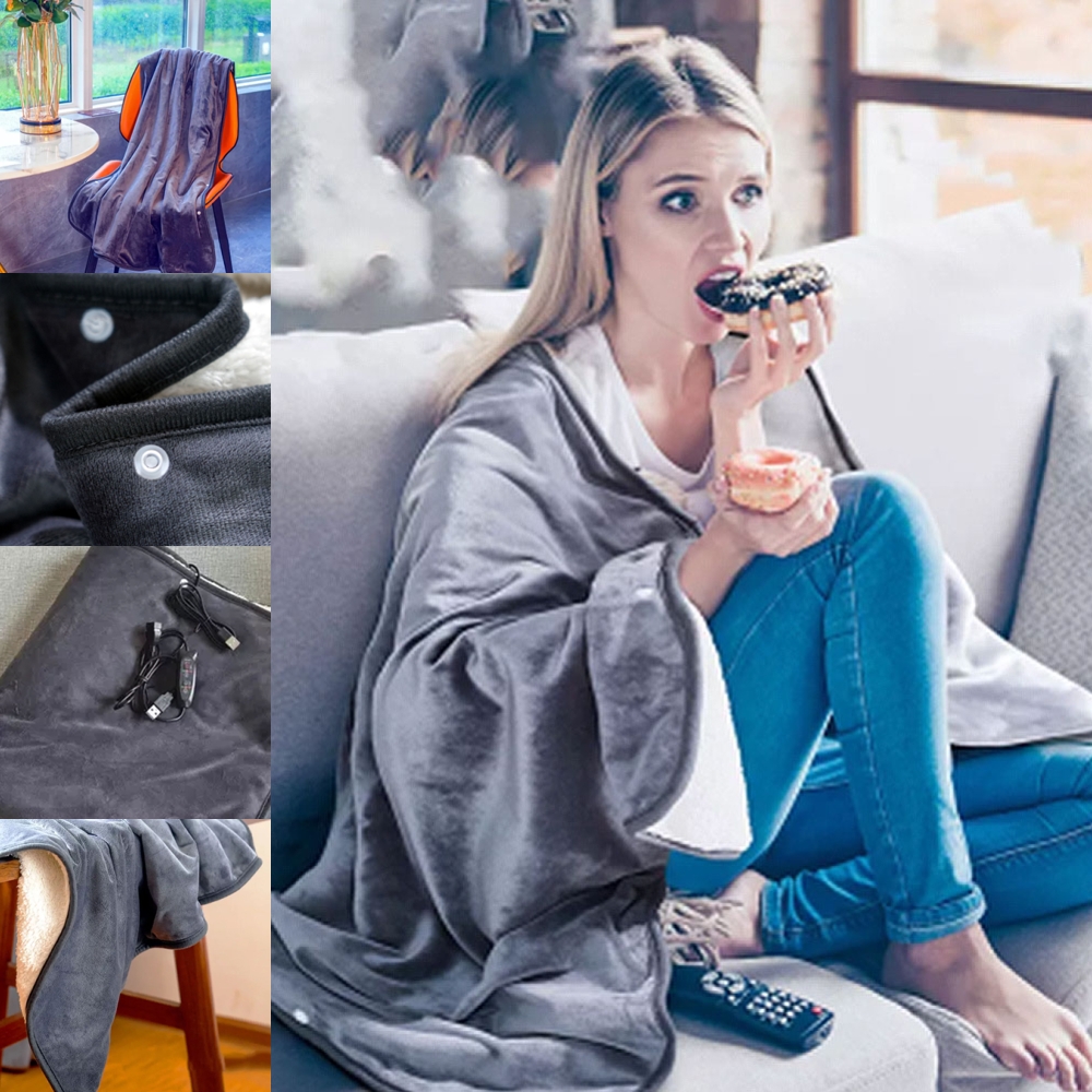 Goory Cozy Flannel Electrics Throw Winter Warm Office Timing Settings Heated  Blanket Comfortable Fleece Living Room Electric Blankets - Walmart.com