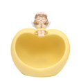 thumbnail image 1 of Bandeja de resina con forma de estatua de niña, ideal para guardar llaves, 15 x 10,5 x 16 cm, aperitivos y dulces. Amarillo, 1 of 8