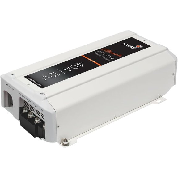 KISAE UC1240 All‑in‑One Charger | Smart Multi‑Input Charging for RV, Marine & Off‑Grid | 40A, 12V | AC, DC & Solar Input
