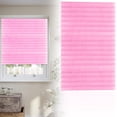 thumbnail image 2 of Blackout Window Blinds Shade Cordless Blackout No Drill Cut to Size Clip On Stick On Self Adhesive Temporary Blinds Pleated Paper Blinds for Windows Doors Shades,60 X 150cm,Pink-S,23.6x59.1”, 2 of 9