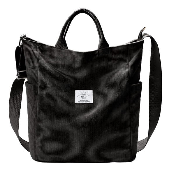 Bolso de mano KALIDI de pana, tamaño grande, antisalpicaduras, para mujer