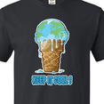 thumbnail image 4 of Inktastic Keep It Cool Melting Earth Ice Cream Cone T-Shirt, 4 of 5