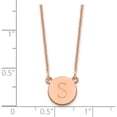 thumbnail image 3 of Custom Personalized 14K Rose Gold Initial Circle Necklace 14k Rose Gold: Jewelry by Sweet Pea - Made in USA, 3 of 5
