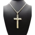 thumbnail image 4 of iJewelry2 Gold-tone Crucifix Cross Pendant Cuban Chain Necklace 18'', 4 of 5