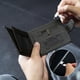 thumbnail image 3 of MANDU Mens Wallet Short Bifold RFID Blocking Multi Card Slots Large Capacity Slim Wallet - Coffee, 3 of 5