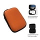 thumbnail image 5 of Inteprter Bolsa de almacenamiento de cables de datos, organizador de bolsillo de malla reutilizable portátil, de auriculares de Carpetas de archivos Naranja, 5 of 6