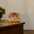 thumbnail image 4 of Golden Kamdhenu Cow Statue – Symbol of Prosperity & Wealth | Elegantly Designed Polyresin Showpiece for Home Decor, 4 of 6