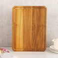 thumbnail image 5 of Acacia Wood Cutting Boards for Kitchen,Large Wooden Cutting Boards for Chopping Meat, Cheese, Fruits, and Vegetables，Extra Large Charcuterie Board with Handles, Juice Groove, 5 of 6