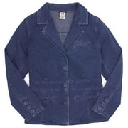 Faded Glory - Women's Plus Long Denim Blazer