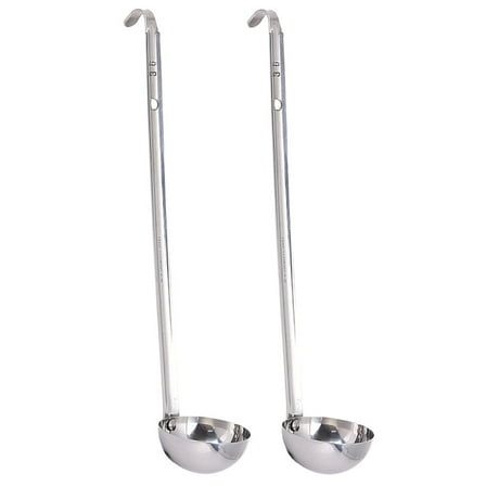 Tineasur Buffet Soup Ladle Soup Ladle Silver 2Pcs Long Handle