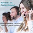 thumbnail image 3 of Wireless Headset Truck Driver Noise Cancelling Over-head Bluetooth Headphones With Charging Base, 3 of 5