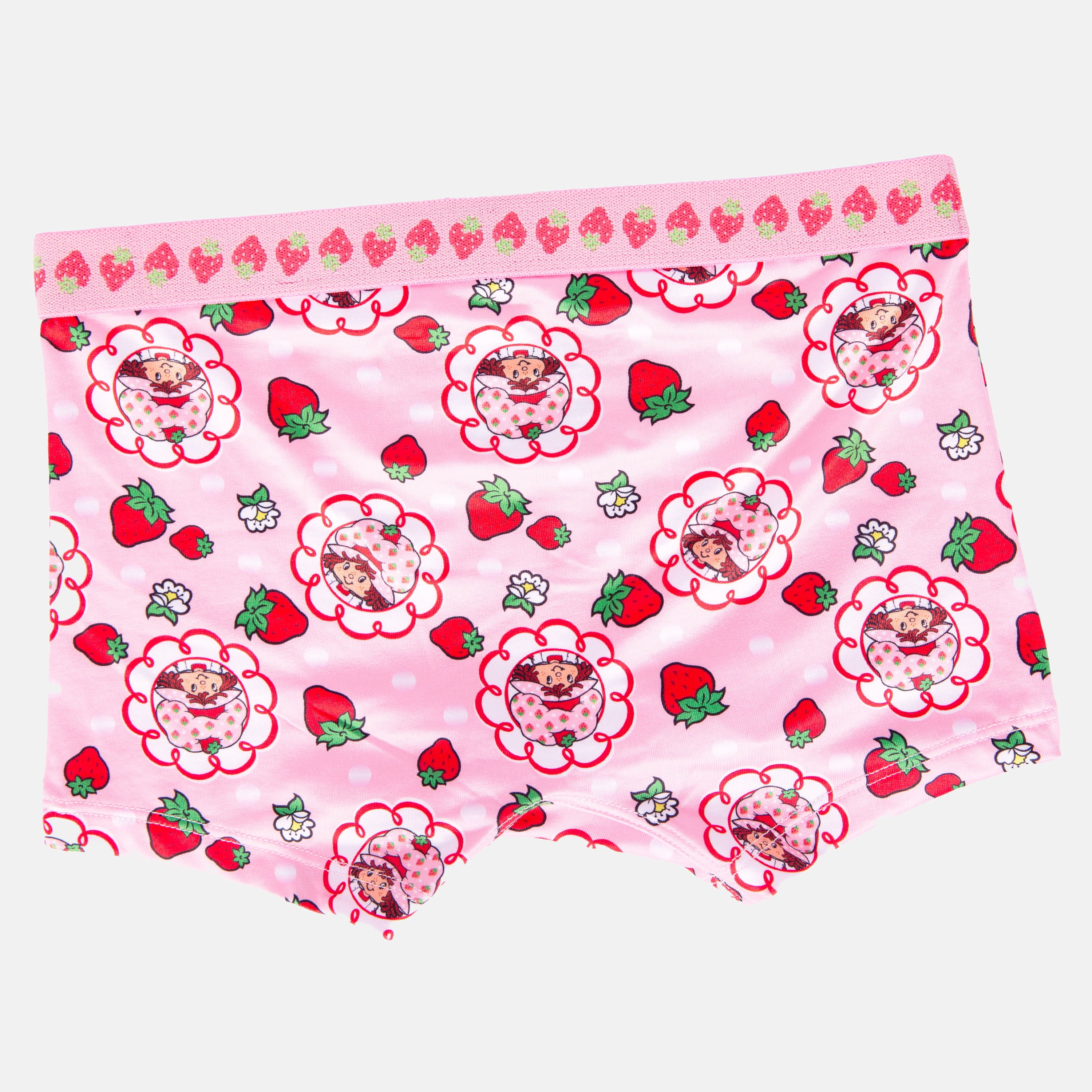 Strawberry Shortcake Girls Boyshort Character Underwear, 4-Pack, Size 4-10